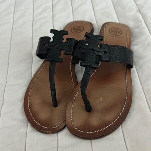 Tory Burch Black and Brown Sandals